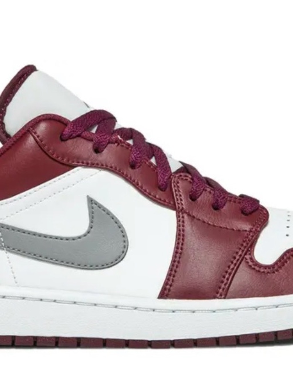 Air Jordan 1 Low Burgundy men’s sneakers size 9.5